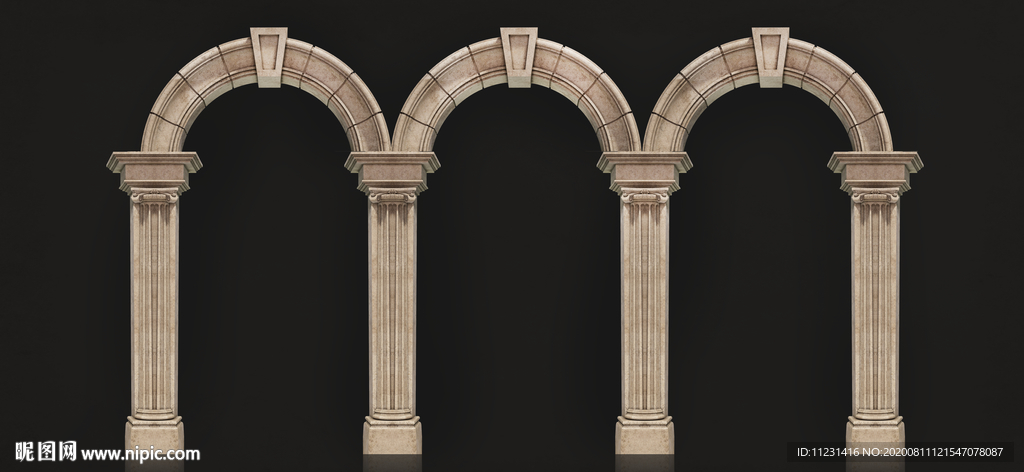 复古罗马拱门