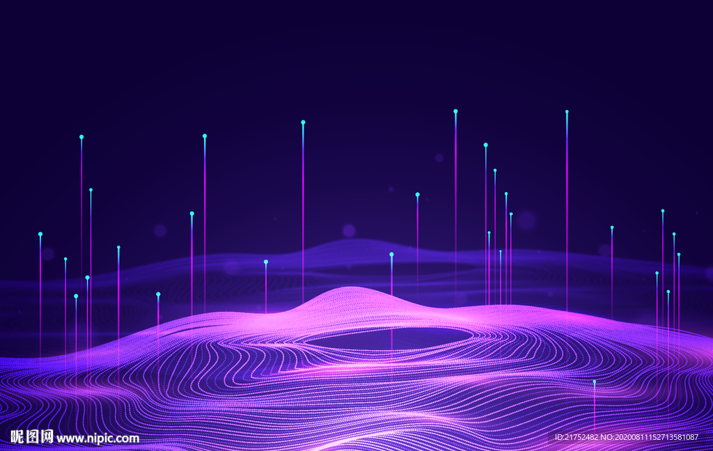 蓝紫科技背景