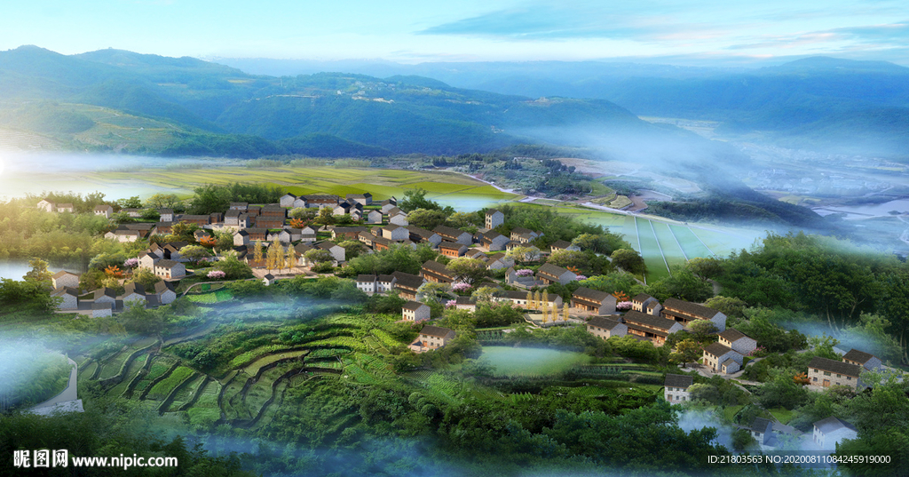 景观效果图农村效果图规划效果图