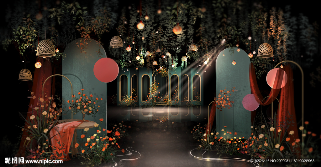 森系婚礼效果图