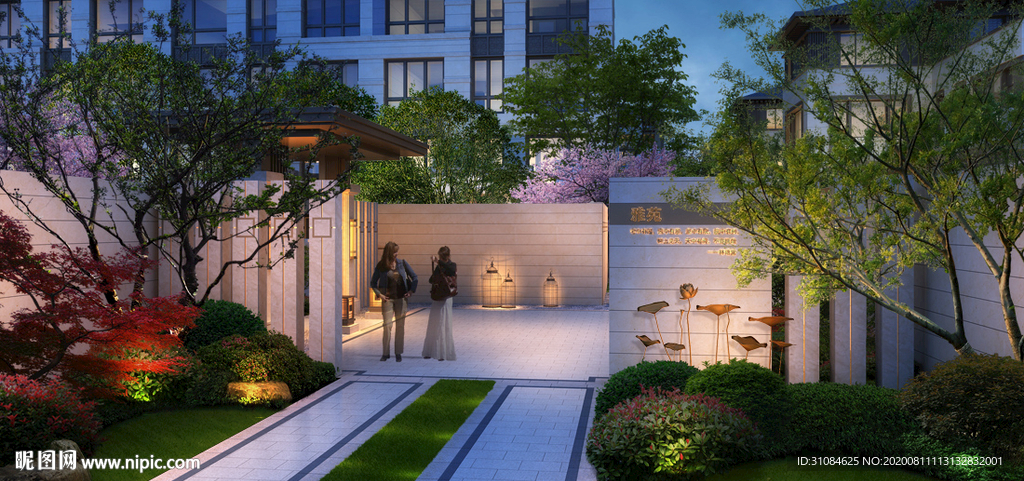 景观效果图住宅效果图小区效果图