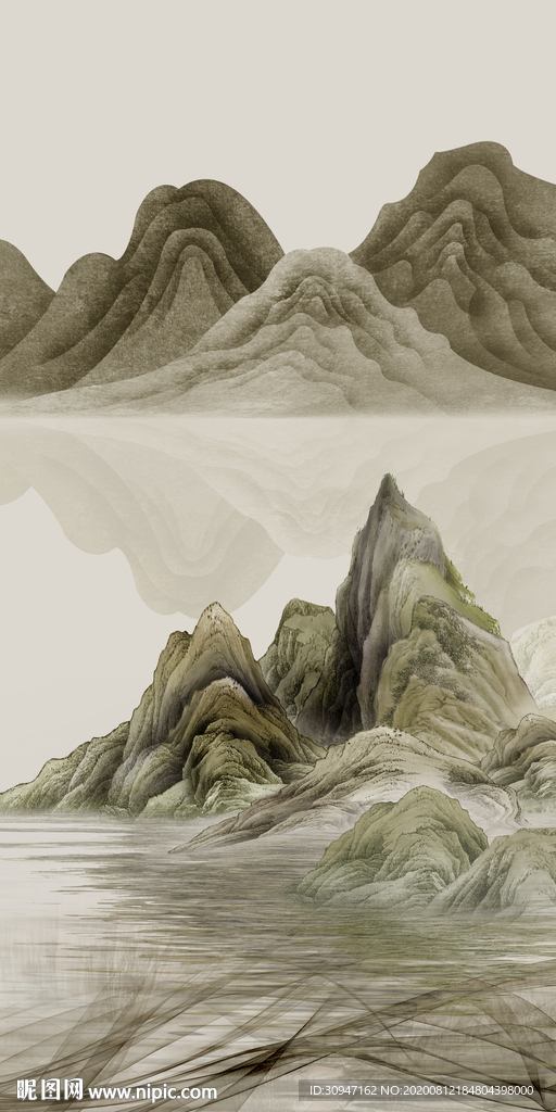 新上架新高档山水画 TIF分层