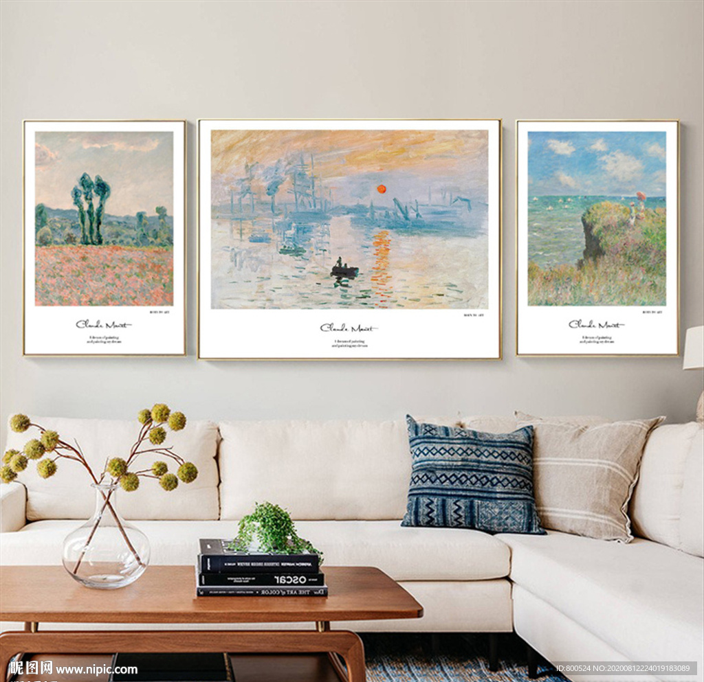 欧式油画风景清新装饰画