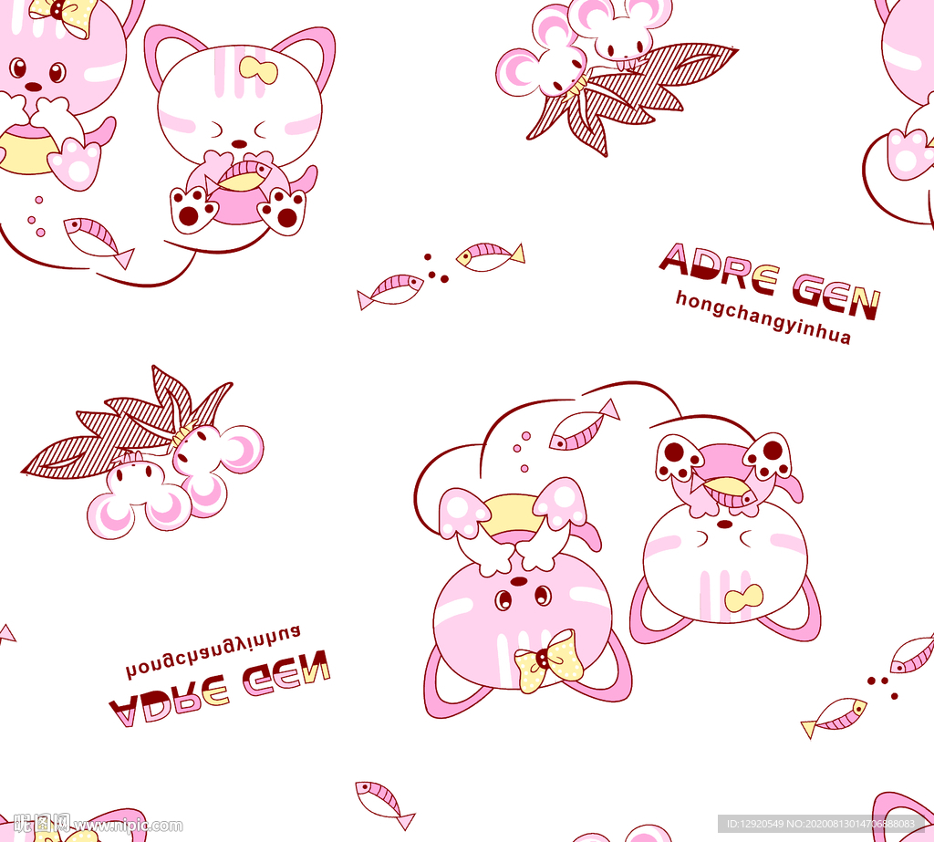 大牌睡衣卡通童装可爱猫