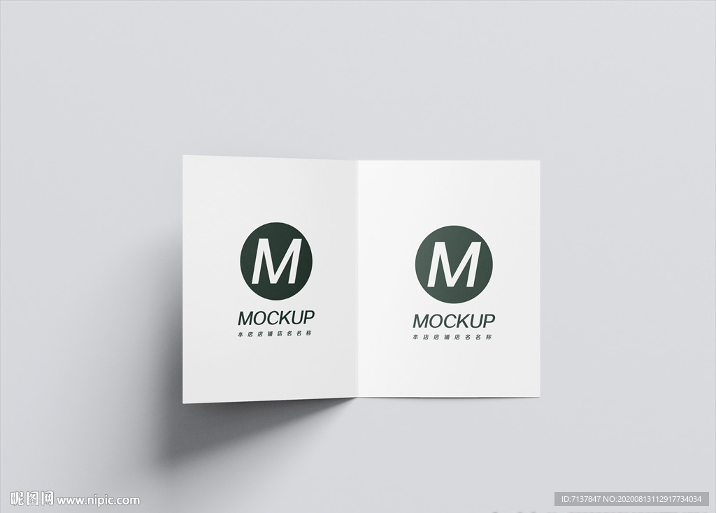 二折页宣传样机