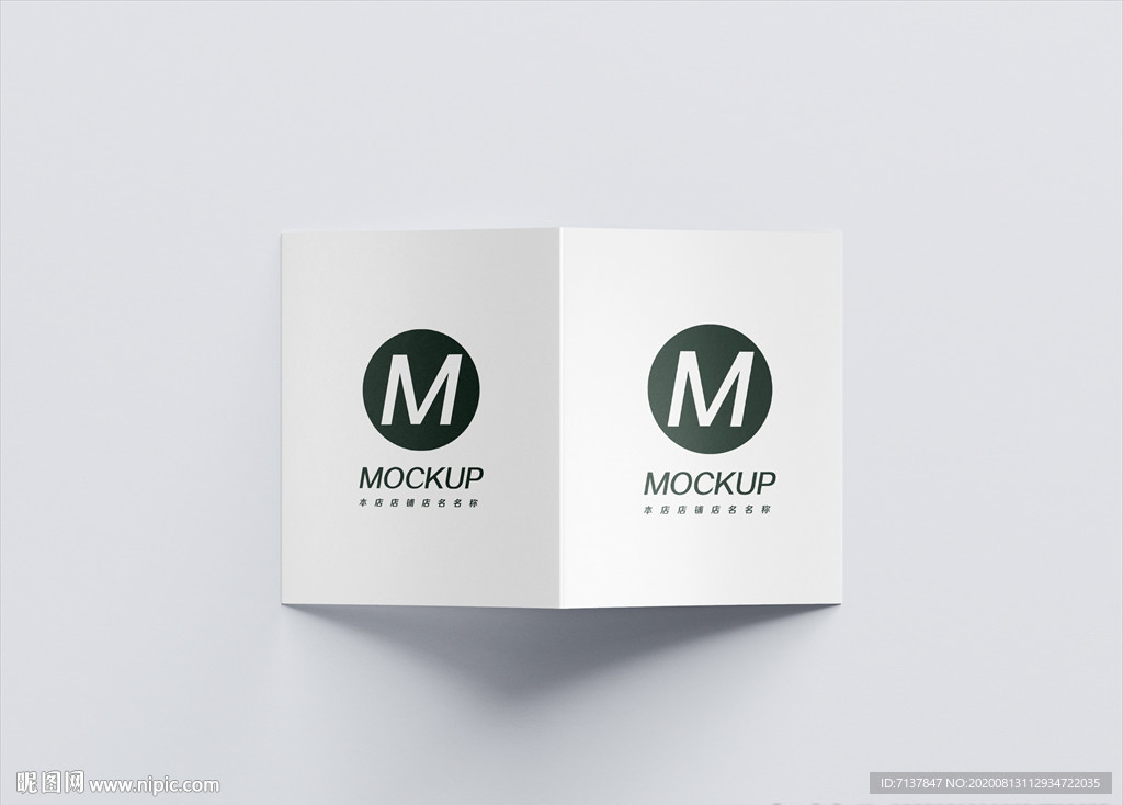 二折页宣传样机