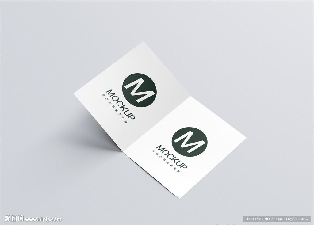 二折页宣传样机