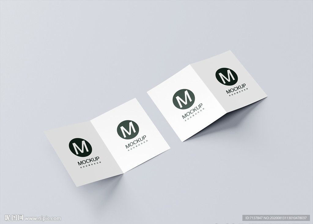 二折页宣传样机