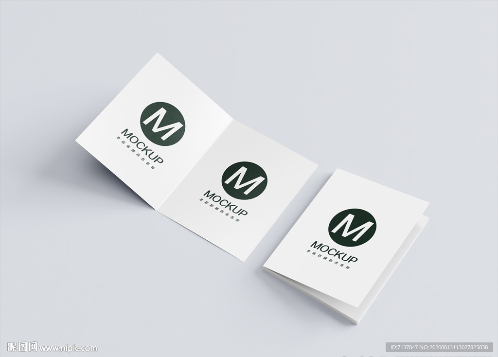 二折页宣传样机