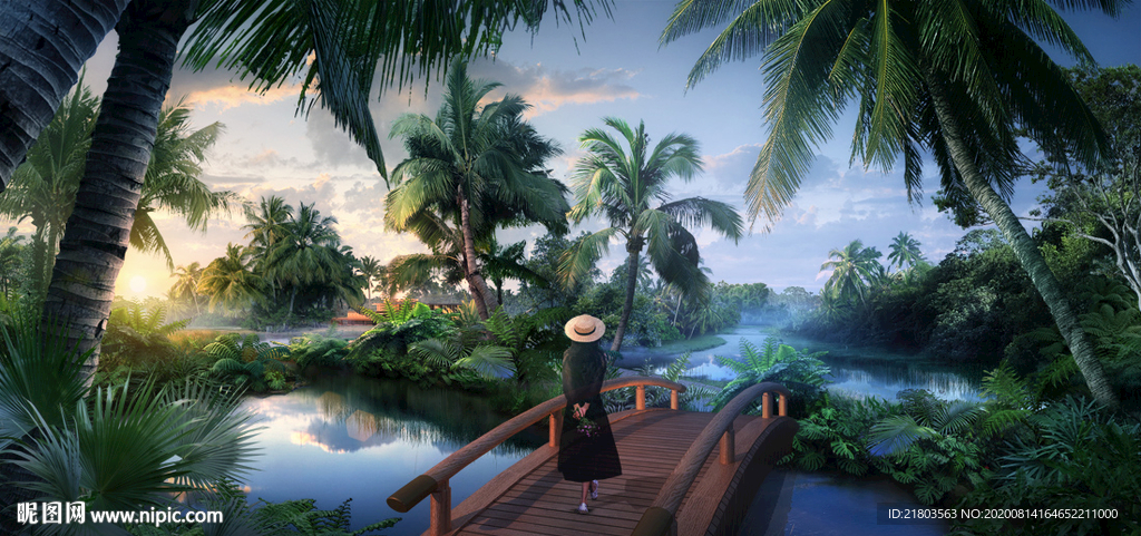 景观效果图热带效果图海南效果图