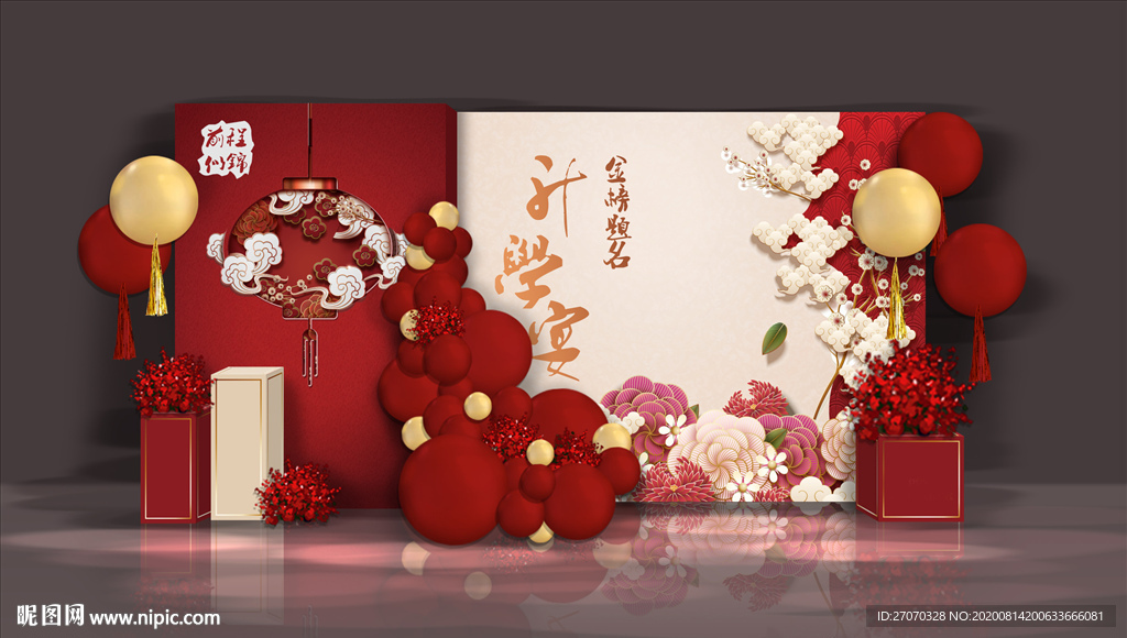 中国风升学宴背景素材