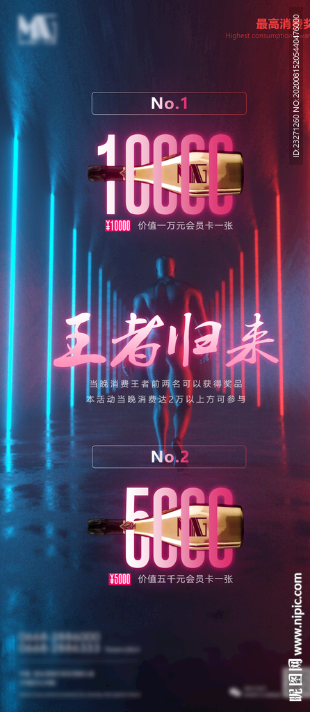 酒吧KTV最高消费海报