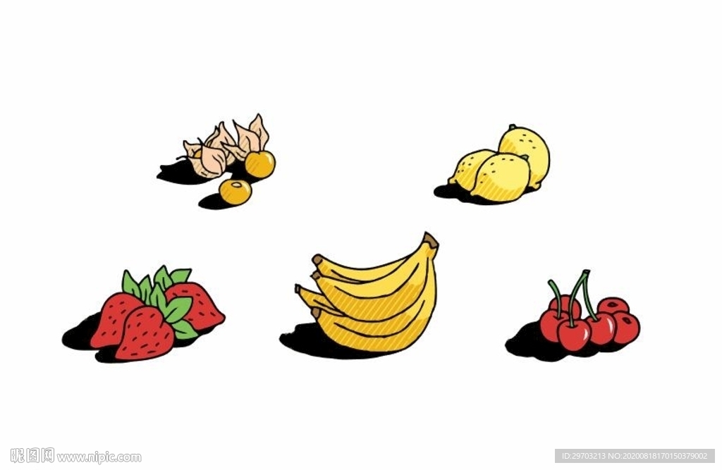 卡通水果