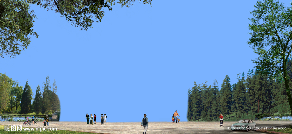 效果图后期素材平视