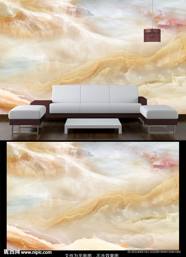 大理石山水背景