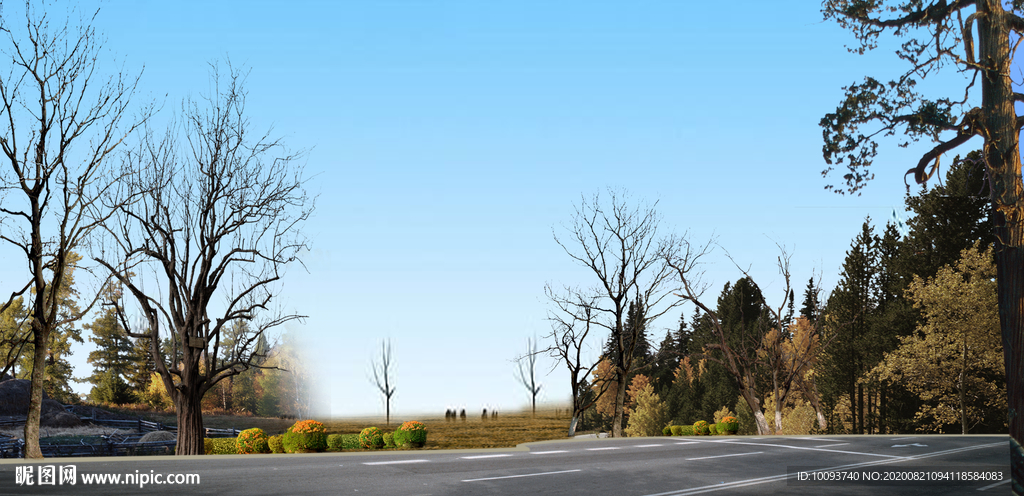 效果图清新配景