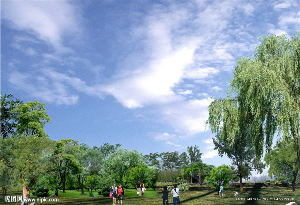 效果图后期素材人物树木