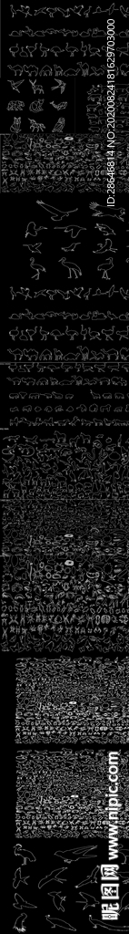 各种动物 家禽 鸟类CAD图块