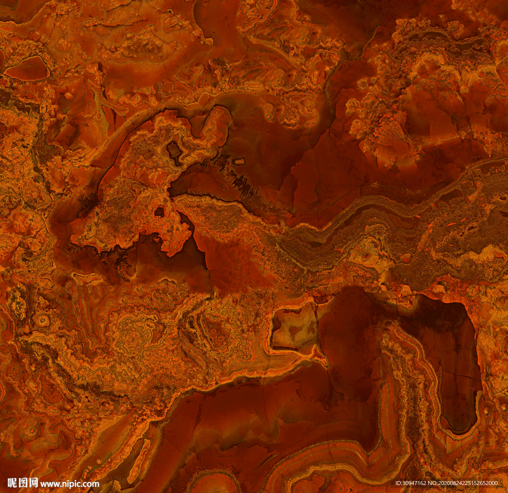 红色大理石 PSD通道分层
