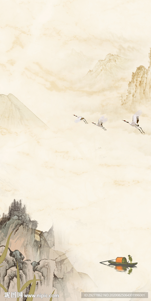 国画玄关最新画 TIF分层