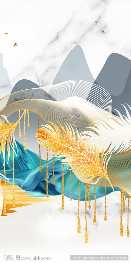 羽毛玄关最新画 TIF分层