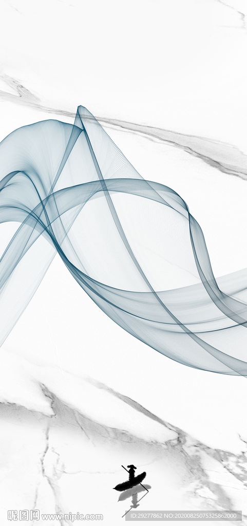 线条 走道玄关山水 TIF分层