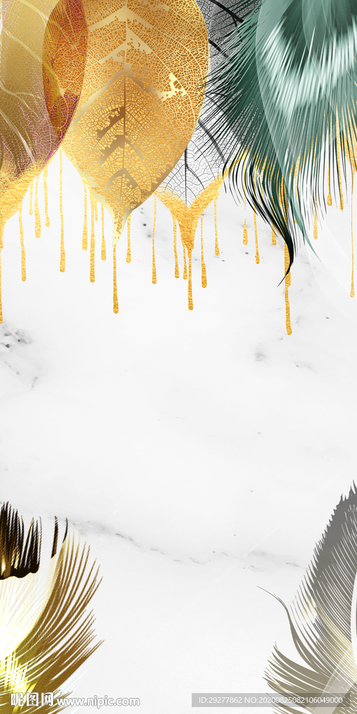 羽毛走道玄关山水 TIF分层