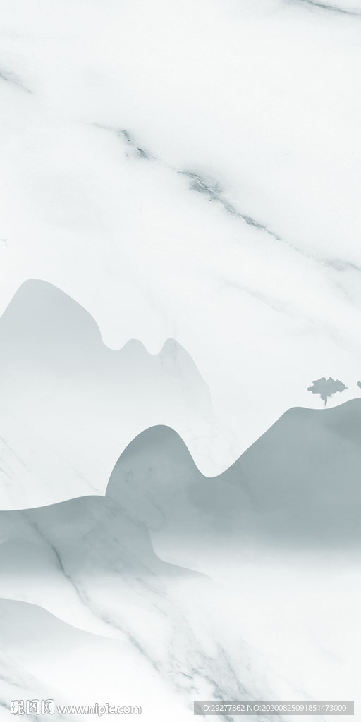 山水玄关最新画 TIF分层