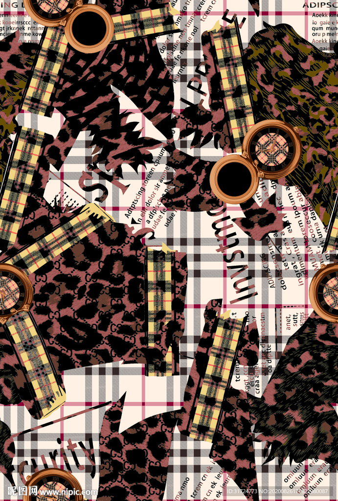 大牌 复古 数码印花 男装女装