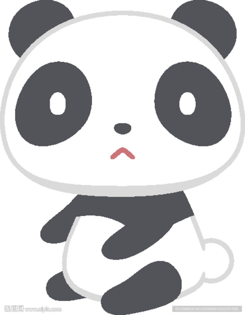卡通大熊猫插画图标