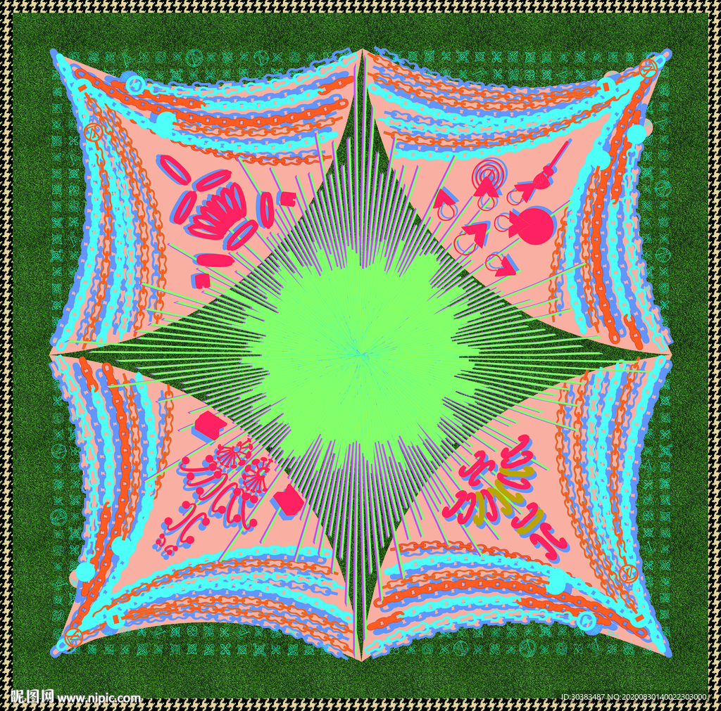 大牌 新款 方巾