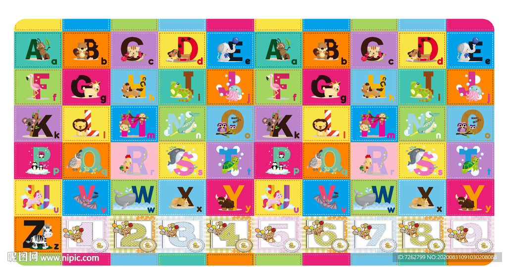 卡通英文字母