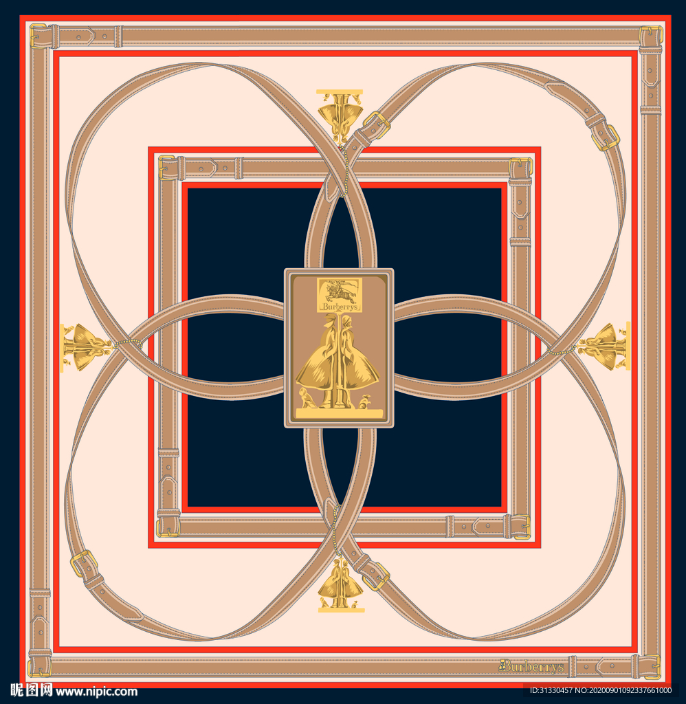 巴宝莉天使方巾