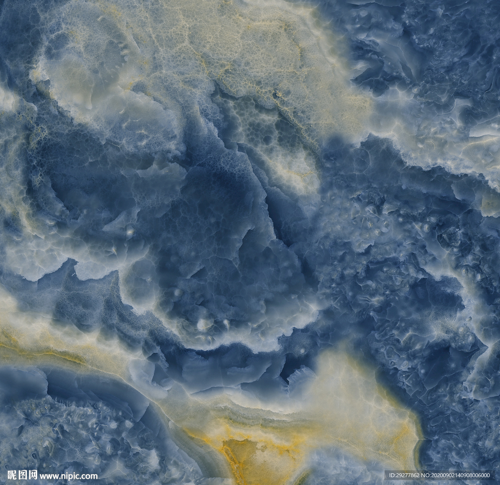 蓝色清晰石纹 PSD通道分层