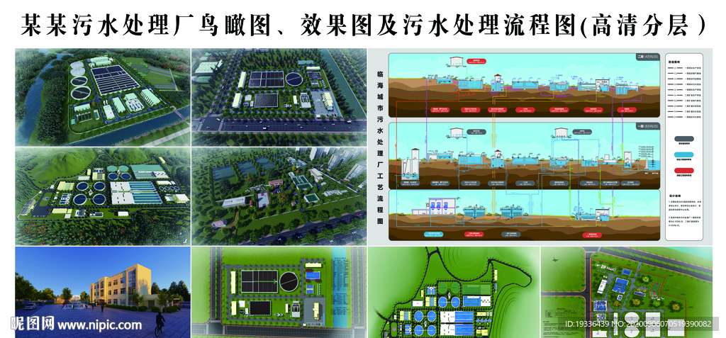 污水处理厂效果图