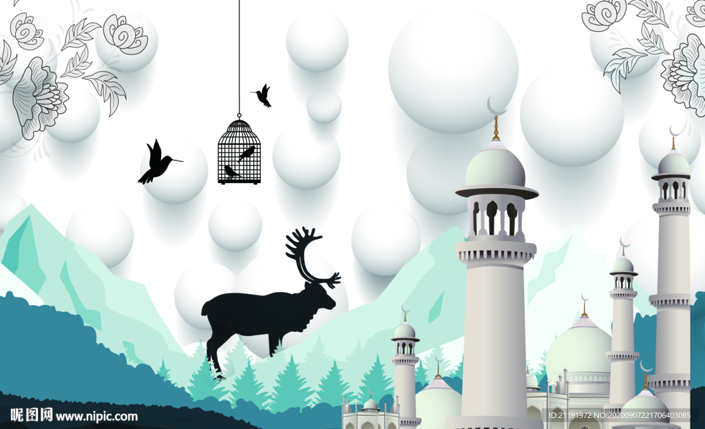 欧式时尚背景墙