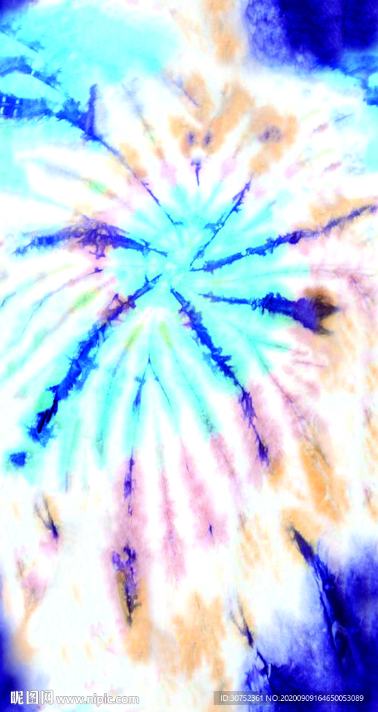 扎染 手绘 彩图