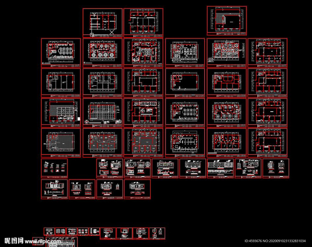 川菜馆CAD施工图