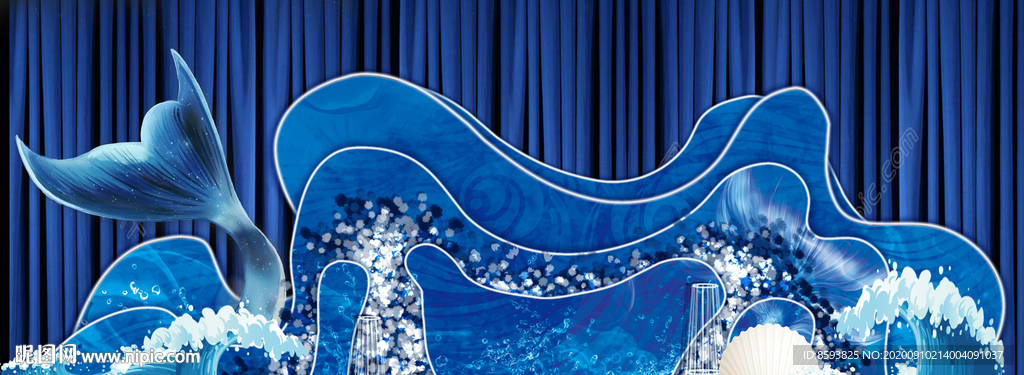 海洋风婚礼设计