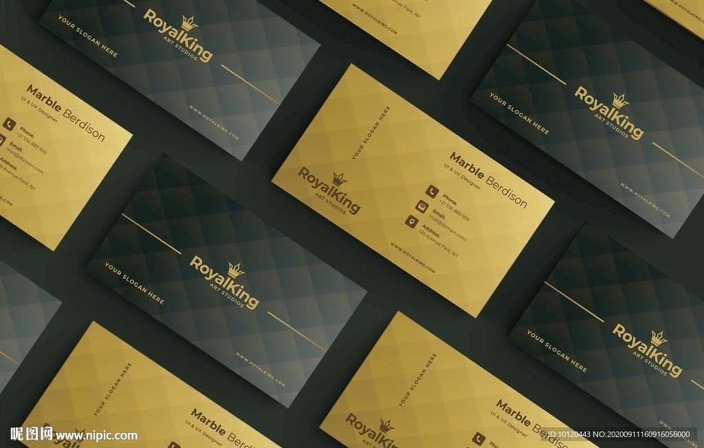 高端商业名片设计模板