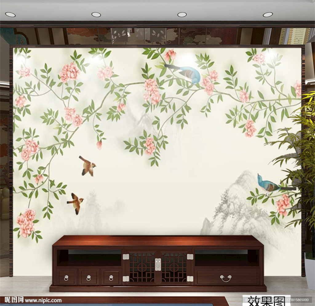 工笔画 花鸟图 百鸟图