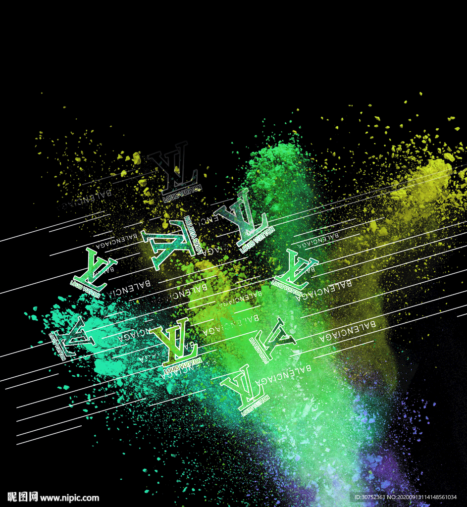 扎染 彩图 手绘