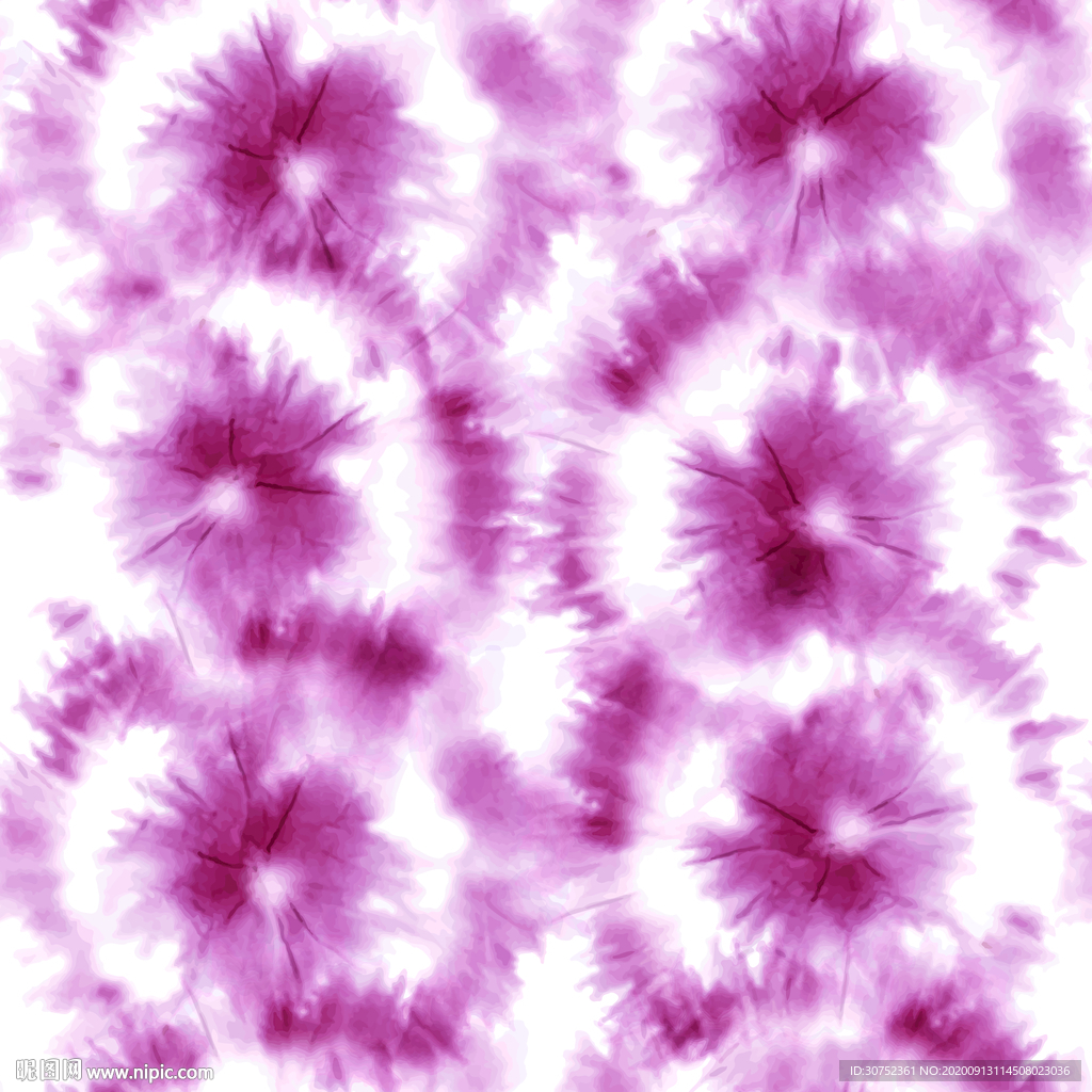 扎染 彩图 手绘