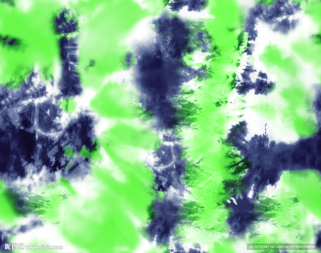 扎染 彩图 手绘