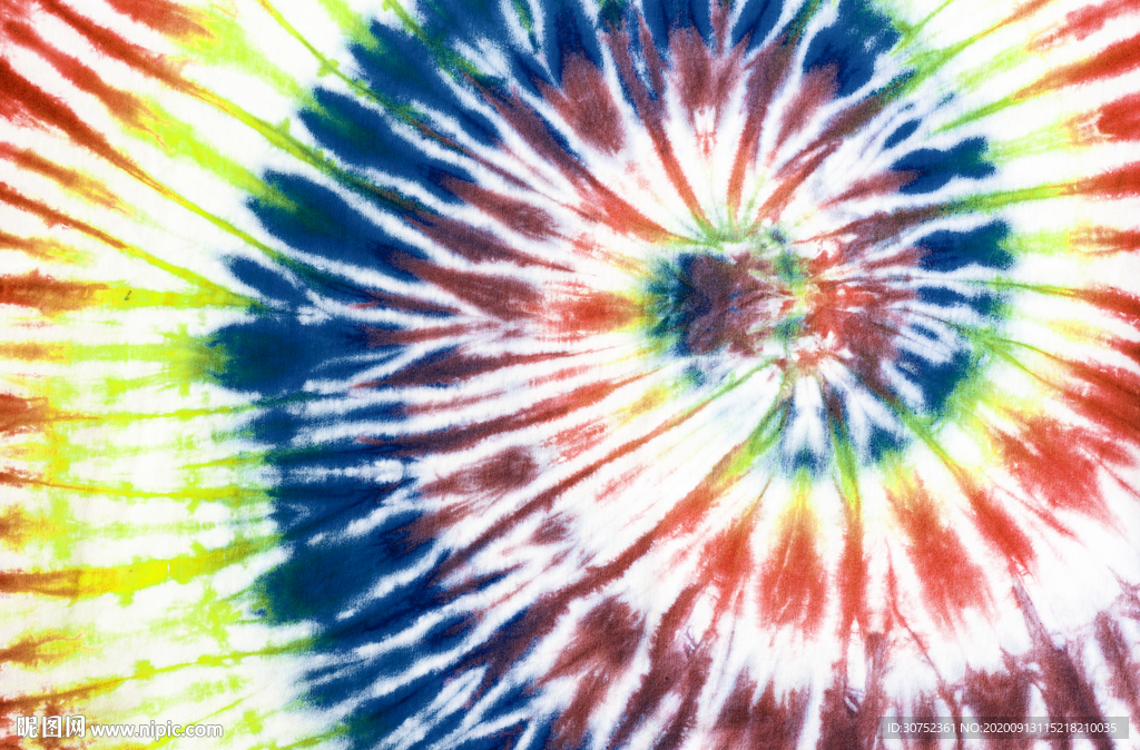 扎染 彩图 手绘