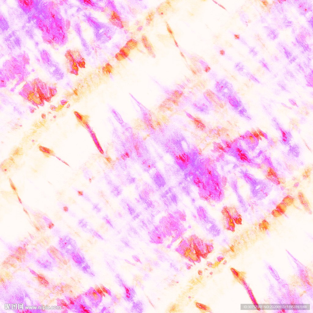 扎染 彩图 手绘