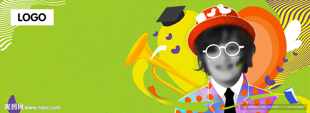 开业商业活动海报KV波普风海报