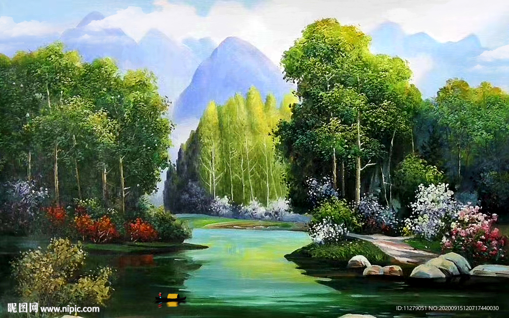 风景油画装饰画