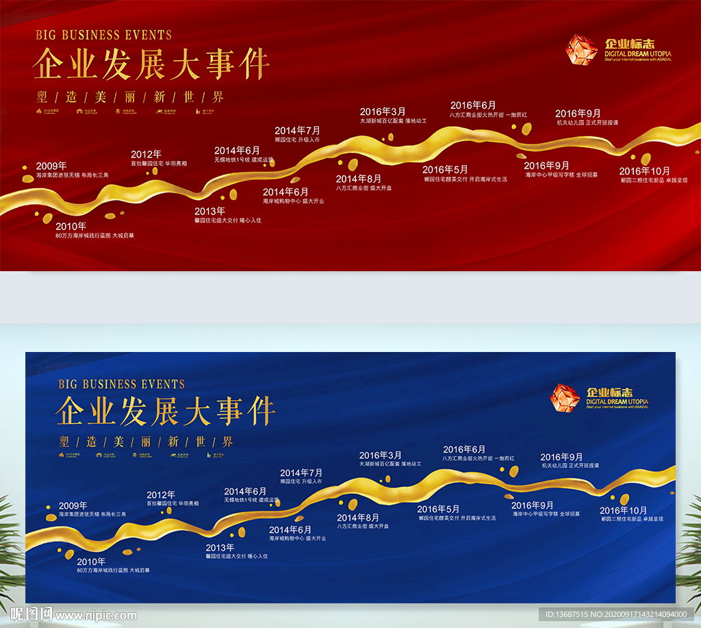 企业大事记文化墙