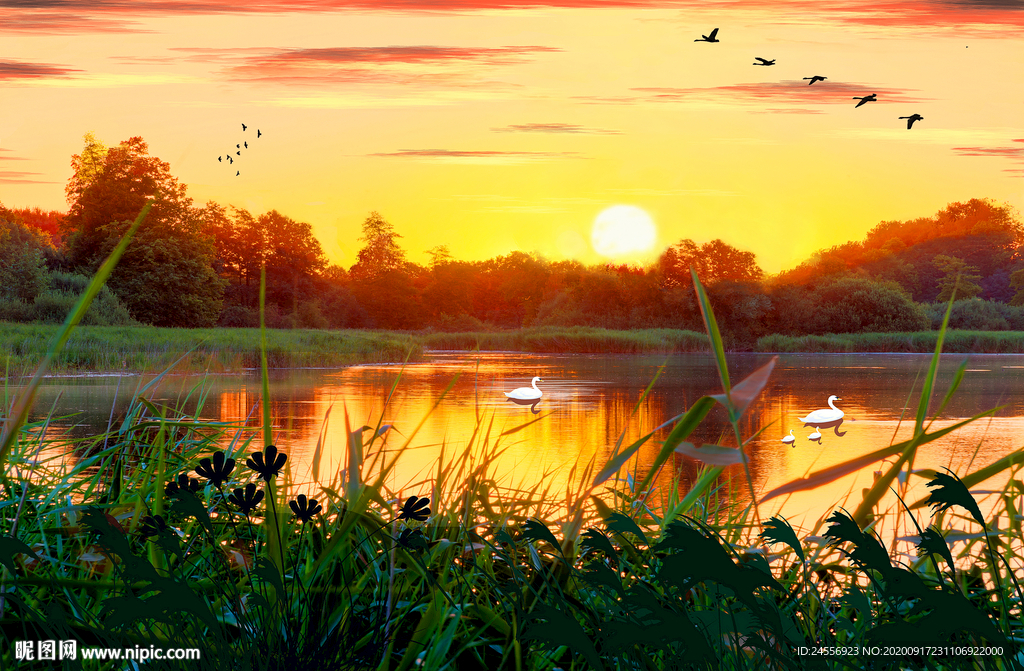 油画风景意境山水画欧美风景油画